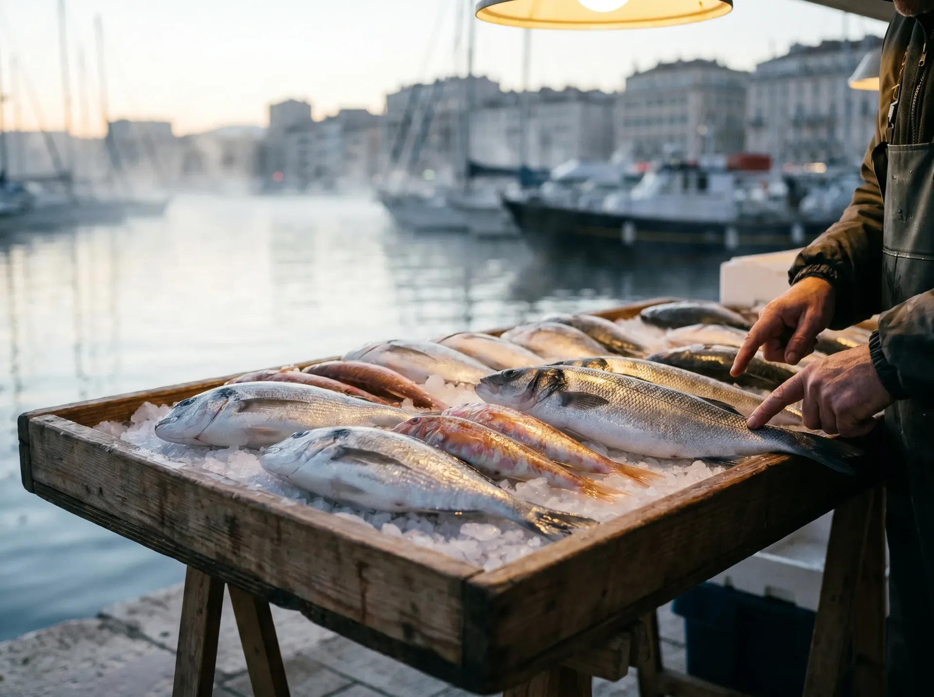 La criée du Vieux-Port de Marseille — arrivage du matin
